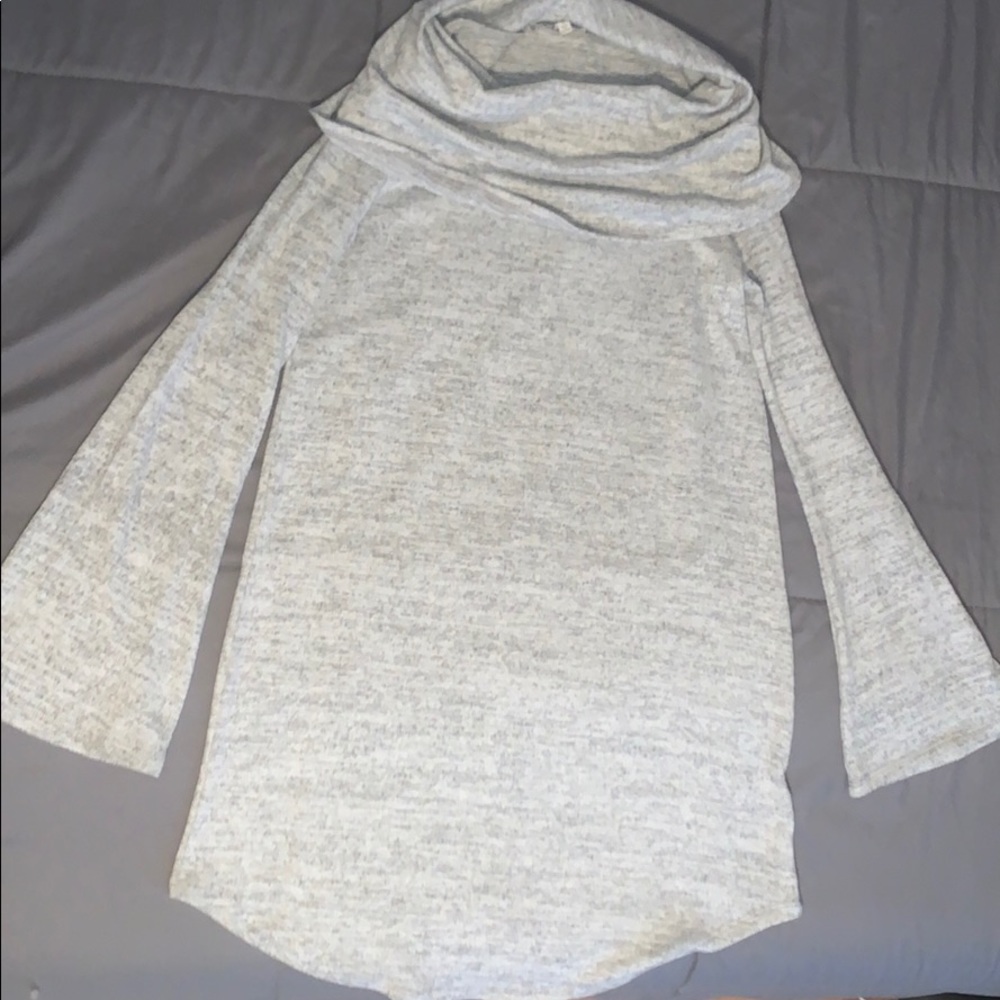 Off shoulder sweater dress